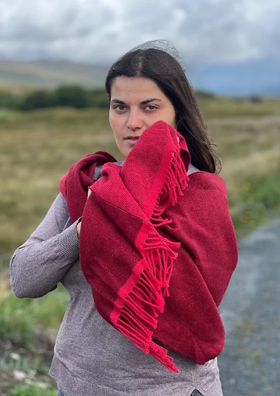 Scarves with simple stripes -McNutt Cashmere Wrap | Lipstick Reversible