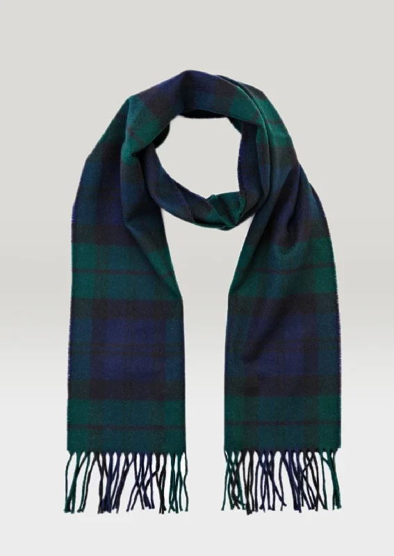 Scarves for bridal parties -John Hanly Merino Scarf | Blackwatch Tartan