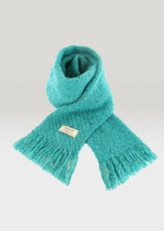 Scarves for travel -Mucros Alpaca Kells Scarf | Turquoise