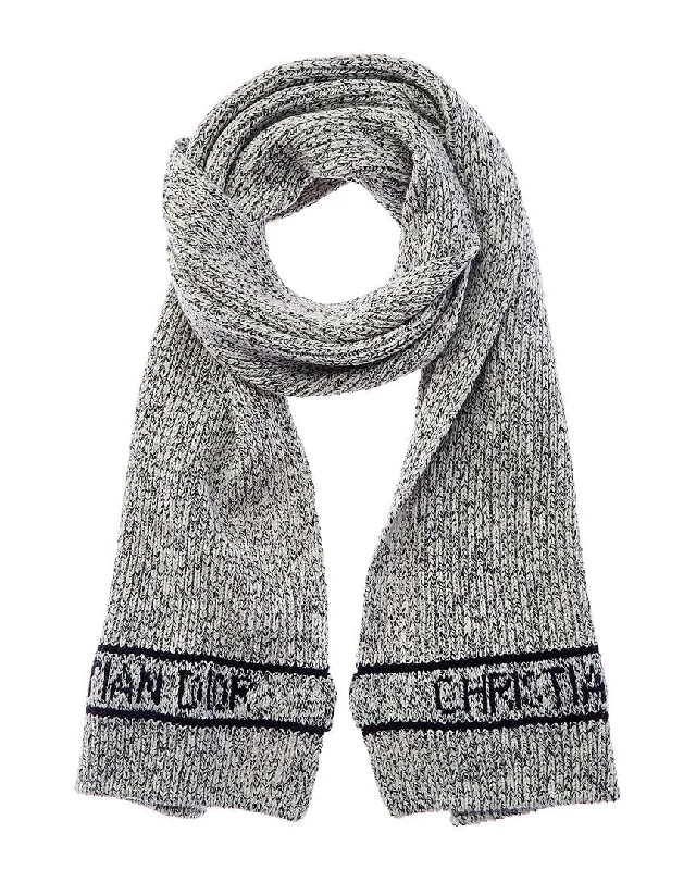 Scarves in airy fabrics -Dior Wool & Cashmere-Blend Scarf