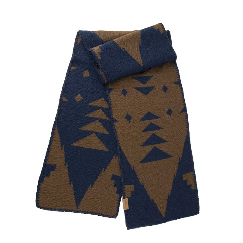 Scarves in earthy patterns -Pendleton Wool Knit Scarf Siskiyou