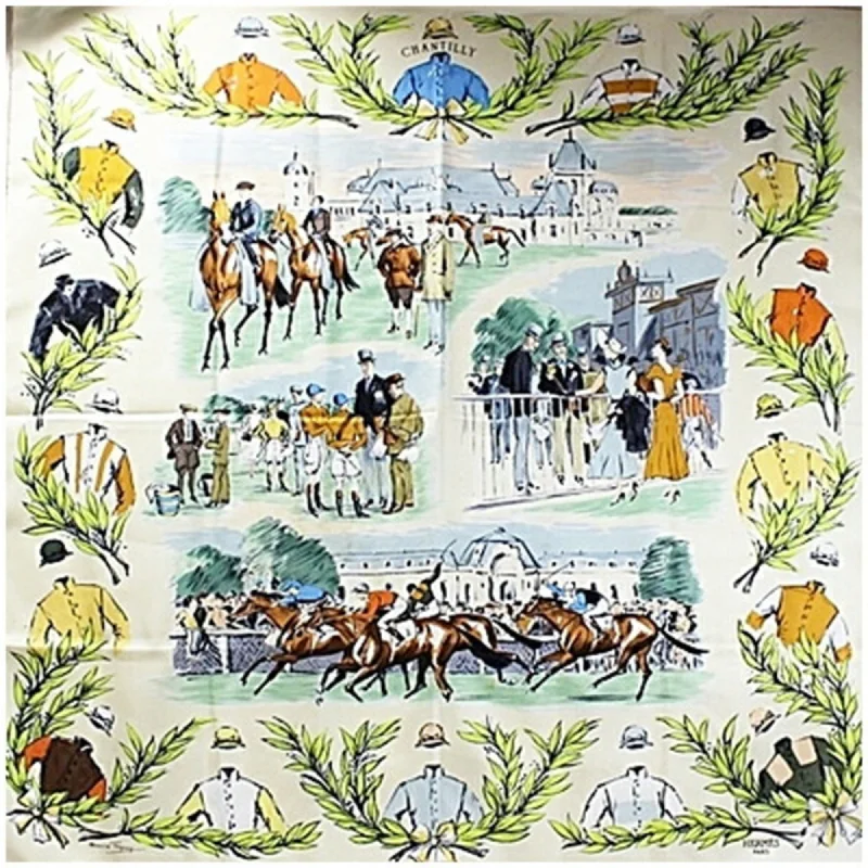 Scarves for weather changes -Hermes  Silk Scarf (Pre-Owned)