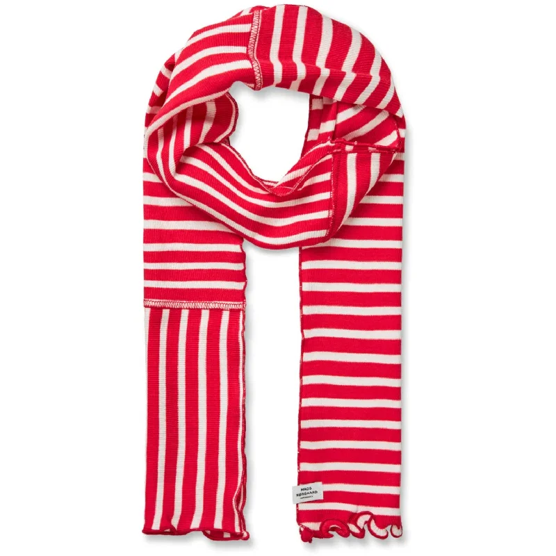 Scarves with army patterns -Mads Nørgaard High Risk Red/White Alyssum 2X2 Leftover Thorla Scarf