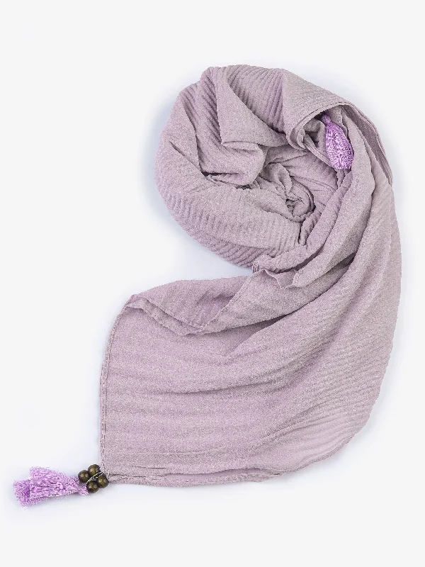 Shawls with knitted trim-Dyed Chiffon  Scarf