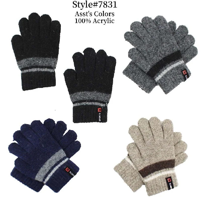 gloves for illustrators-12-pack Wholesale Kid's Winter Gloves Knit Gloves #7831