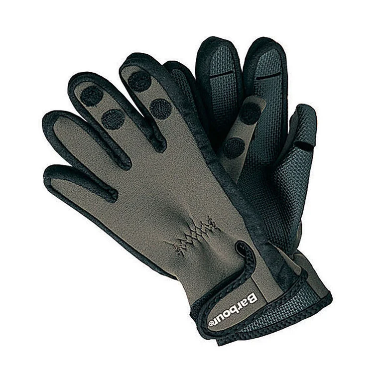 gloves for computer repair-Barbour Men's Neoprene Gloves in Green