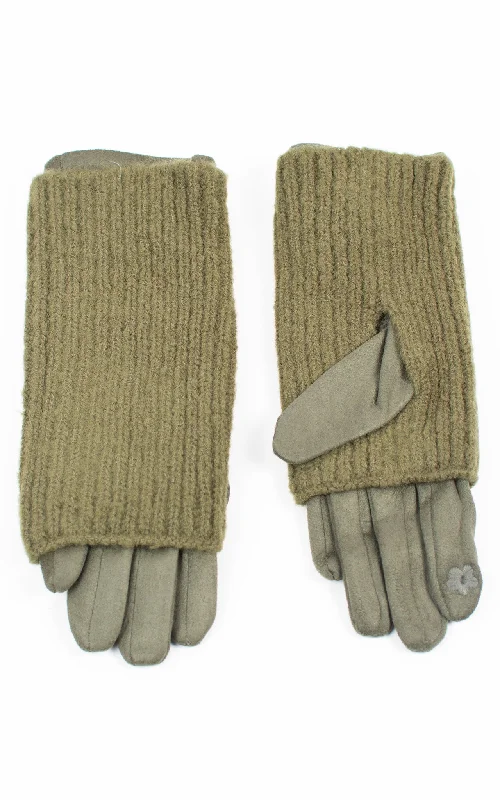 gloves for vacations-Gloves | 3-in-1 | Olive