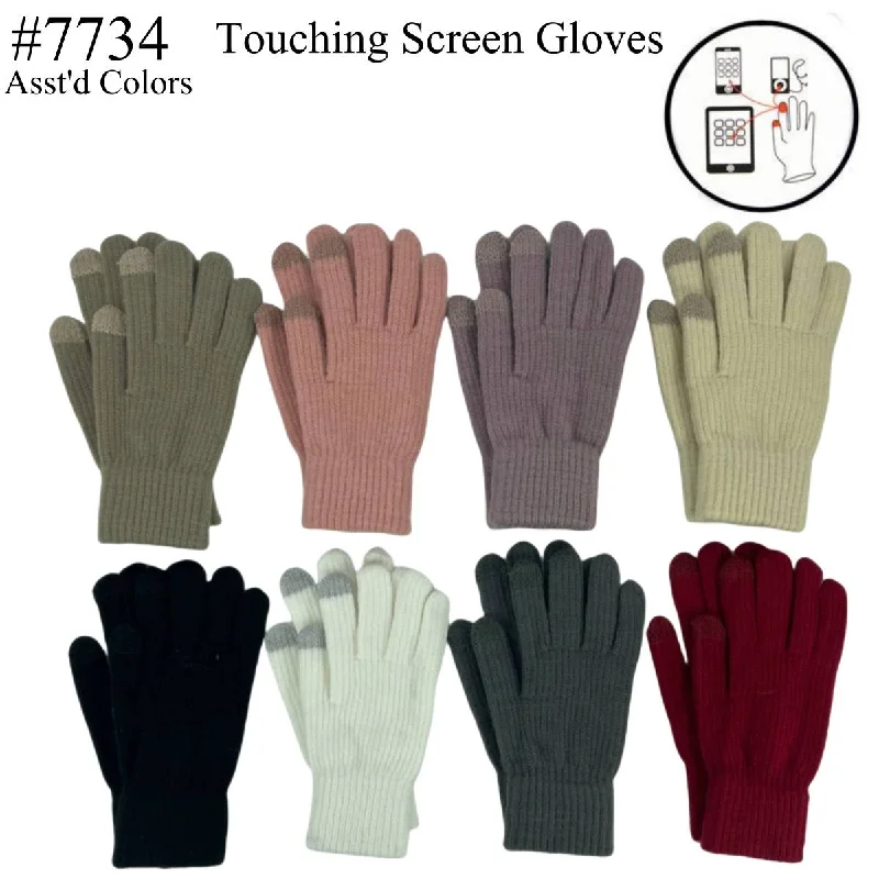 gloves for animators-12-pack Wholesale Women's Winter Gloves Touch Screen Gloves #7734