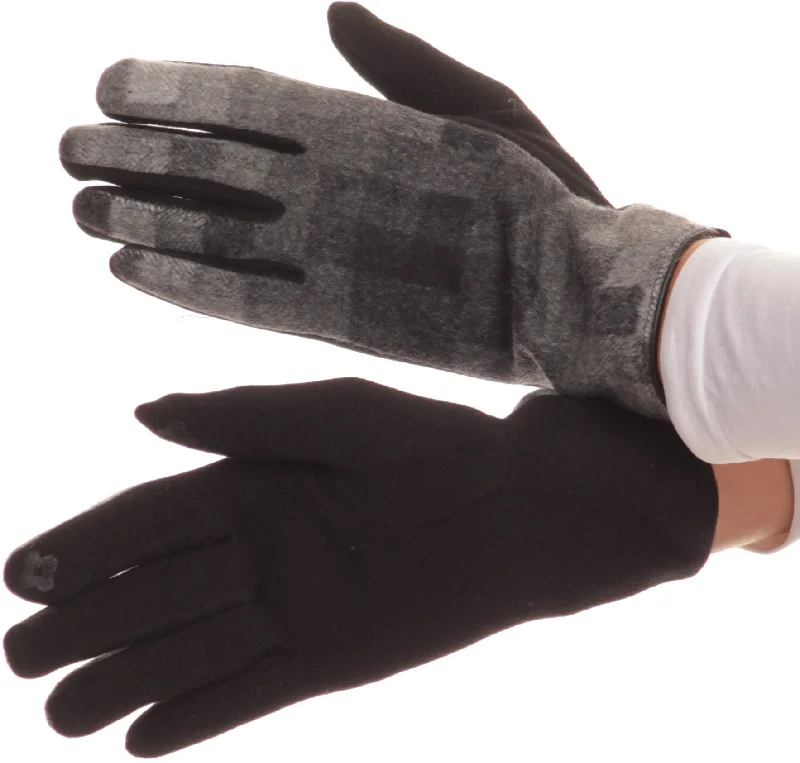 gloves for networking-Sakkas Kade Pixel Ombre Multi Colored Patterned Warm Touch Screen Winter Gloves