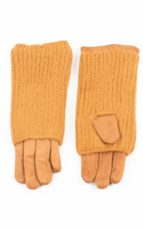 gloves for offices-Gloves | 3-in-1 | Tan