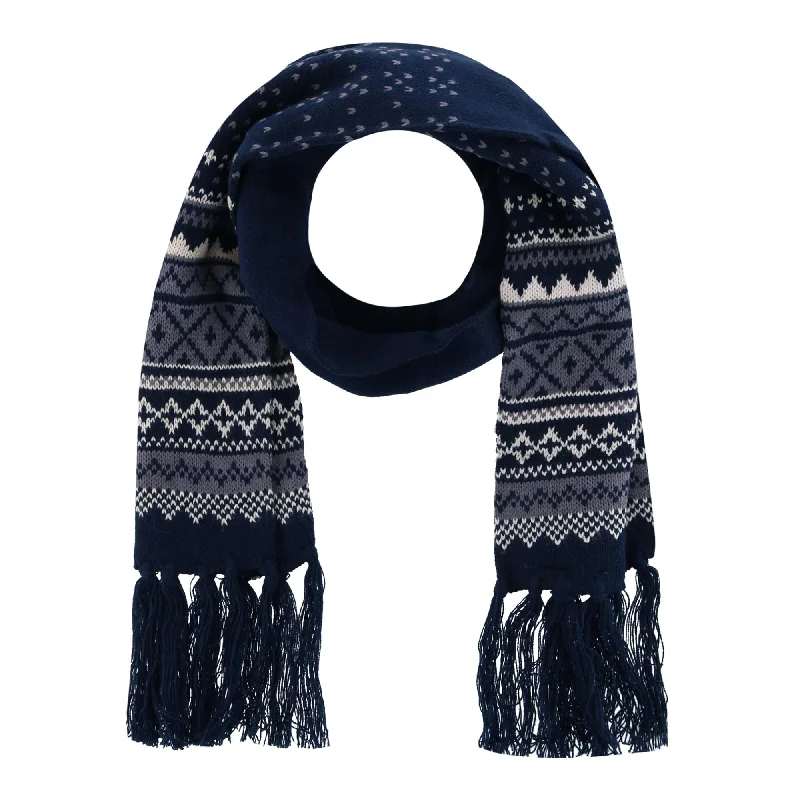 Mens Scarf Creative-Men's Heavy Knit Winter Pattern Scarf