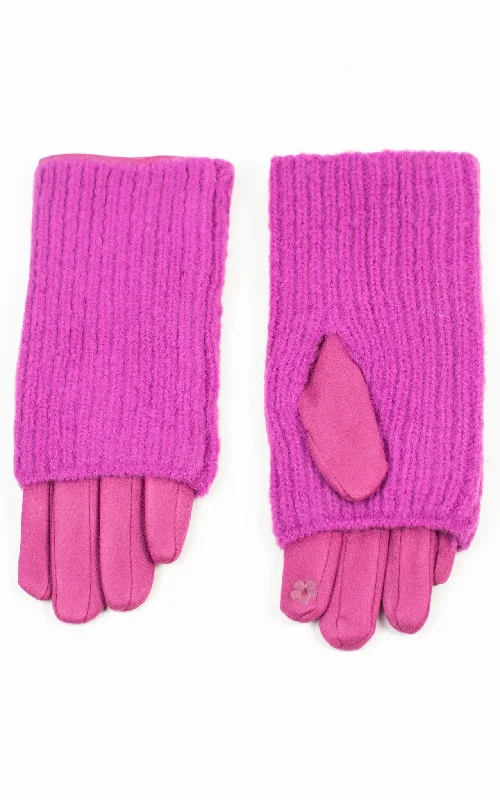 gloves for holidays-Gloves | 3-in-1 | Plum