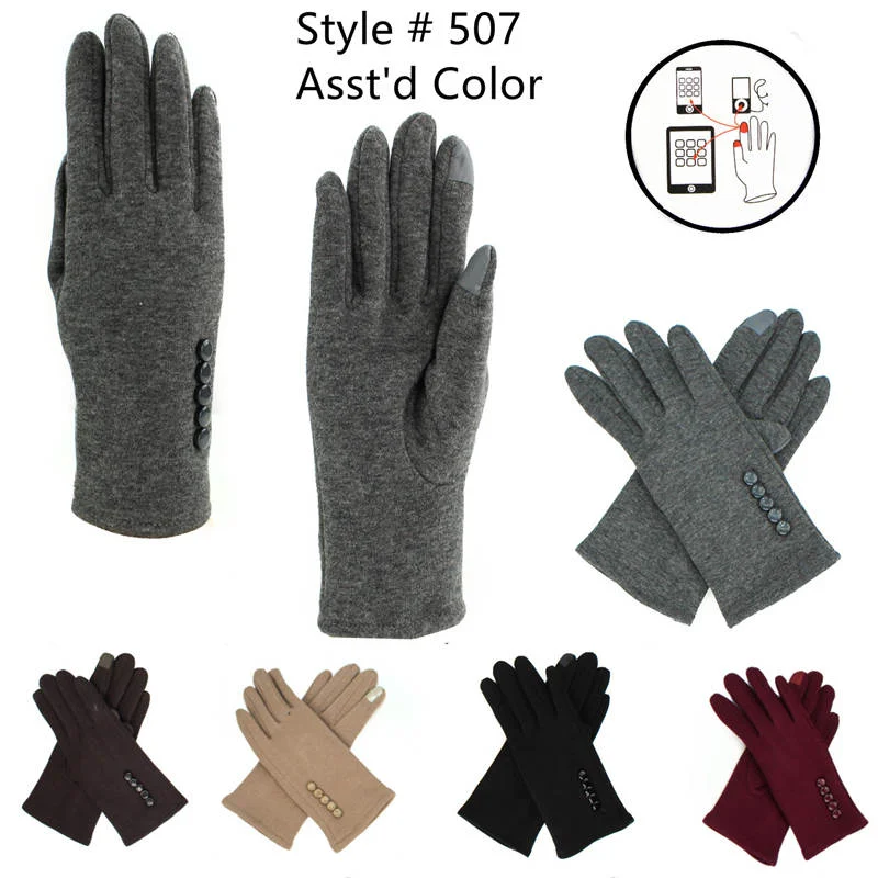 gloves for reunions-12-pack Wholesale Women's Winter Texting Gloves Touch Screen #507