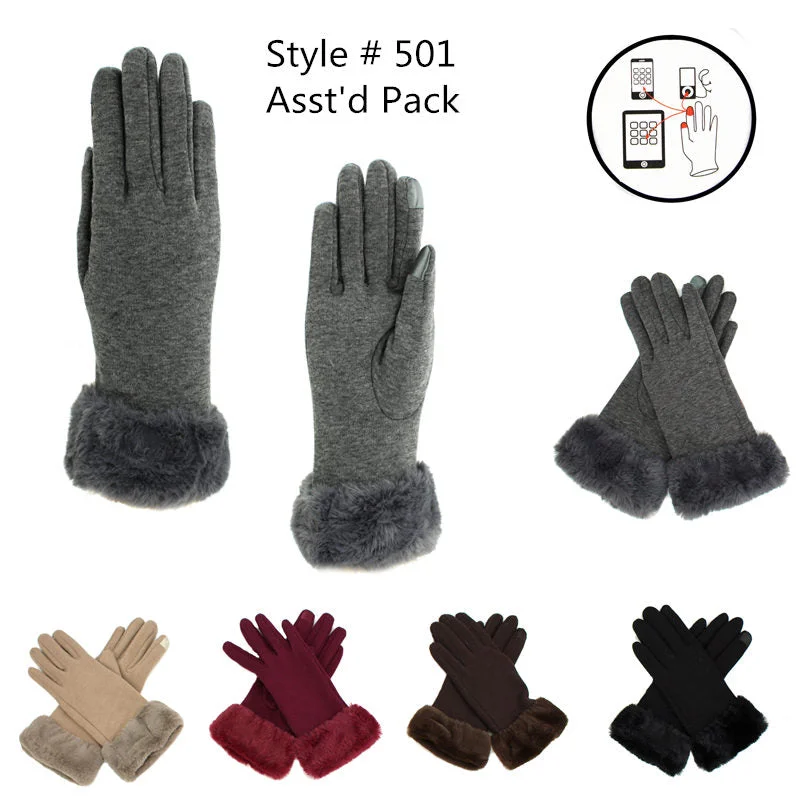 gloves for traditions-12-pack Wholesale Women's Winter Texting Gloves Touch Screen #501