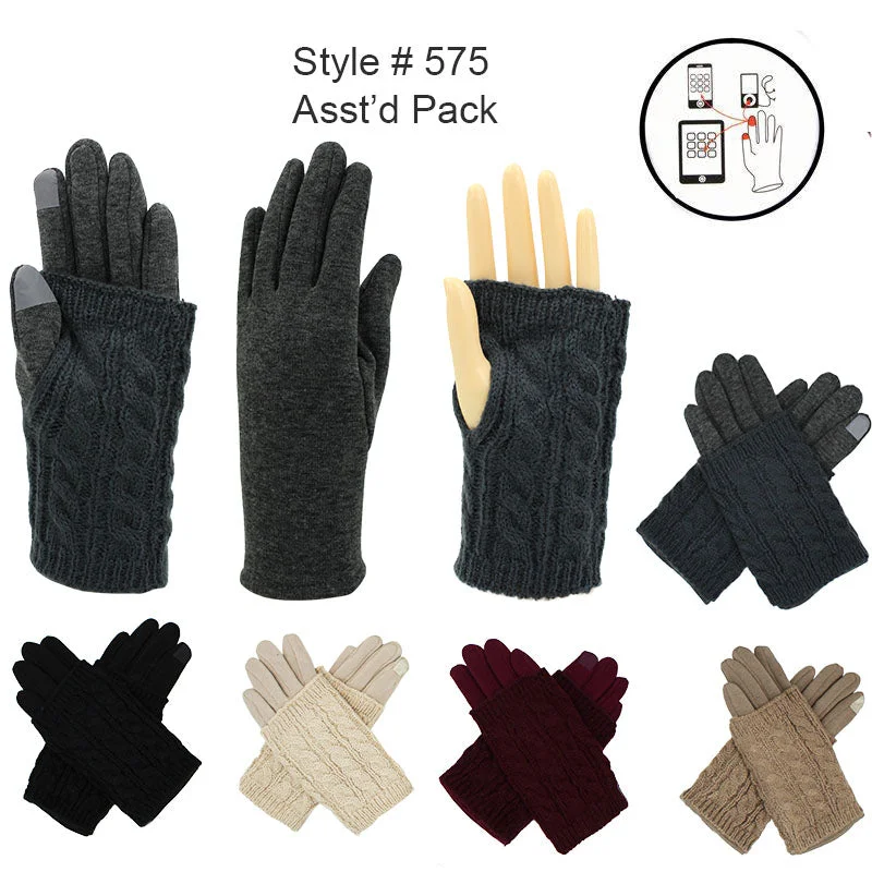 gloves for hobbyists-12-pack Wholesale Women's Winter Texting Gloves Touch Screen #575