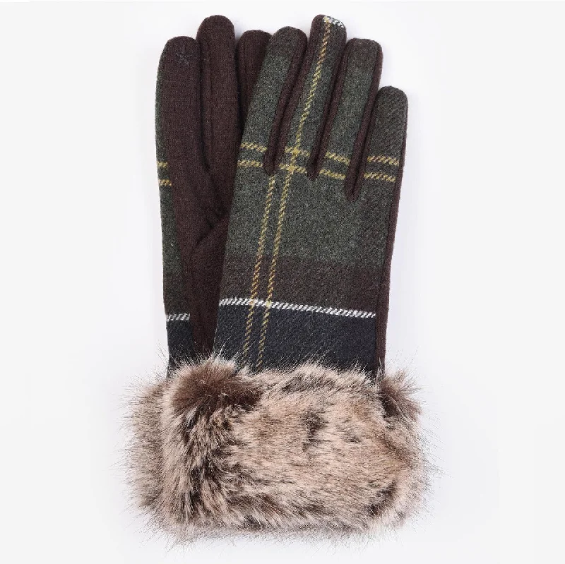 gloves for animal rescue-Barbour Ridley Tartan Gloves in Classic Tartan