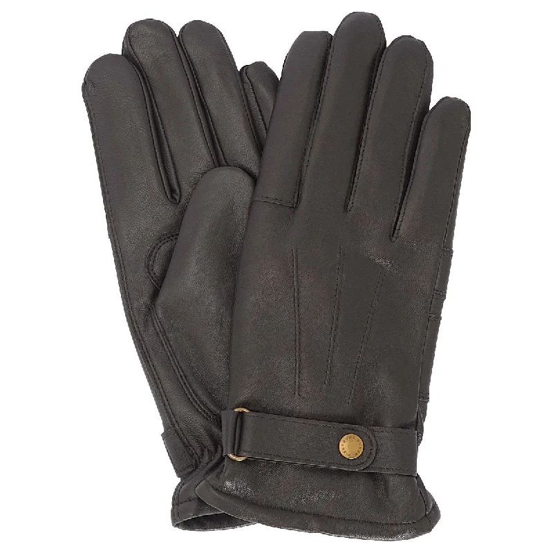 gloves for wildlife-Barbour Women's Cassidy Gloves in Brown