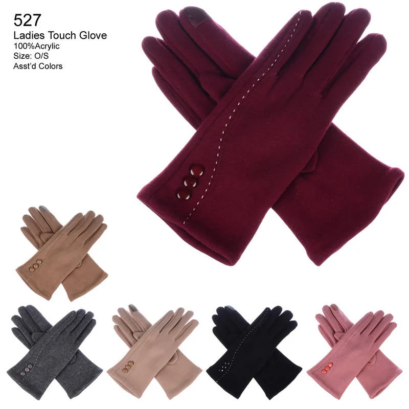 gloves for graduations-12-pack Wholesale Women's Winter Texting Gloves Touch Screen #527