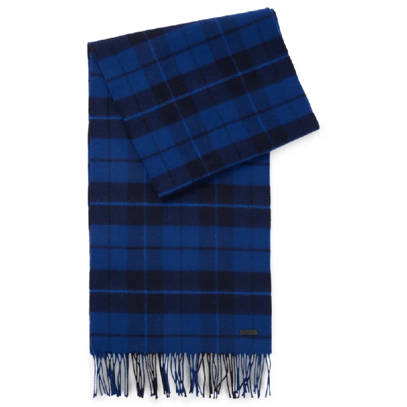 Mens Scarf Valentine-Wool scarf with twisted fringes