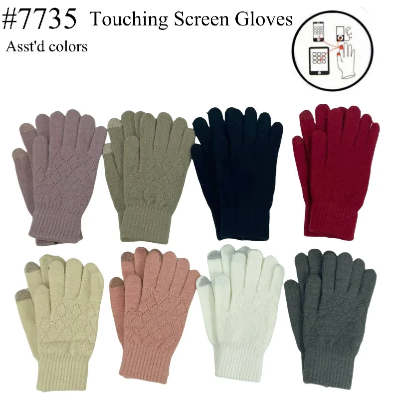 gloves for graphic novels-12-pack Wholesale Women's Winter Gloves Touch Screen Gloves #7735